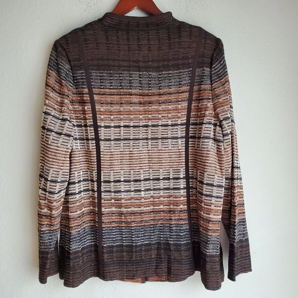 Ming Wang Collarless Knit Jacket size 0X NWT - Picture 4 of 6